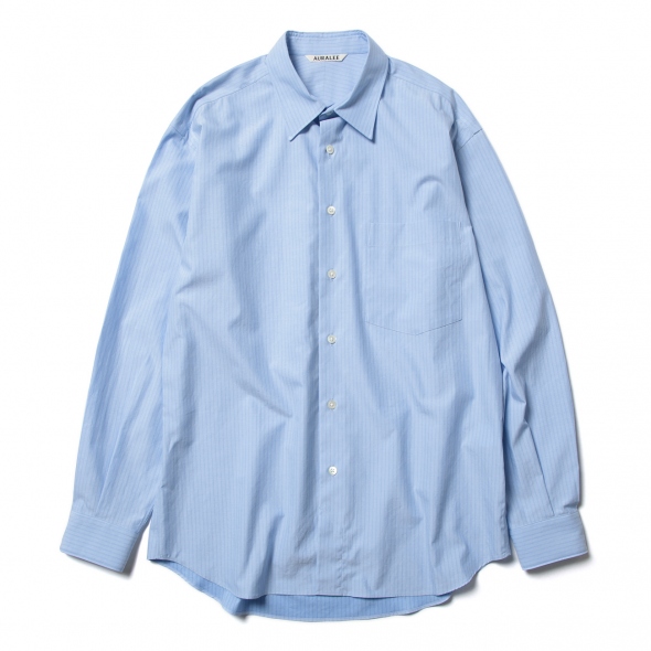 AURALEE(オーラリー) シャツ AURALEE / オーラリー | WASHED FINX TWILL SHIRTS (メンズ) - Blue