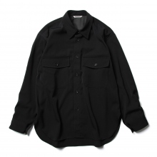 auralee wool max gabardine shirts