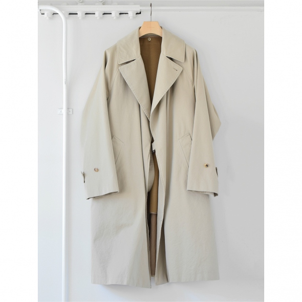COMOLI / コモリ | ウォッシュド タイロッケン コート - Beige | 通販