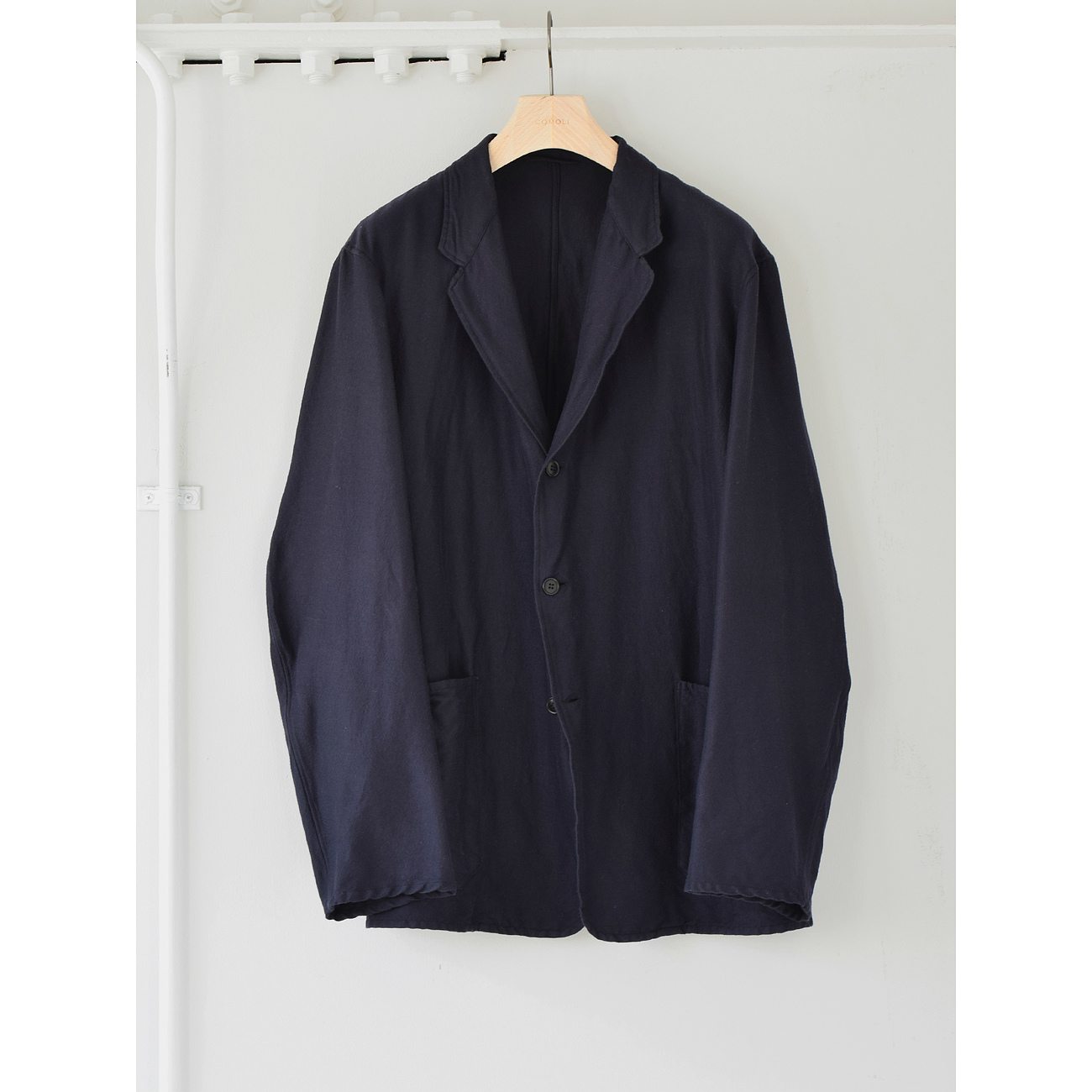 COMOLI / コモリ | ウールシルク ジャケット - Navy | 通販 - 正規取扱