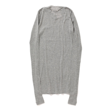 AURALEE / オーラリー | SUPER HIGH GAUGE SHEER RIB L/S TEE (レディース) - Top Gray