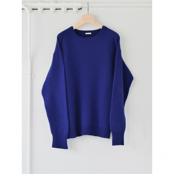 COMOLI　ラムズウール　ガンジーネックニット　コモリ COMOLI (コモリ) ラムズウール ガンジーネックニット