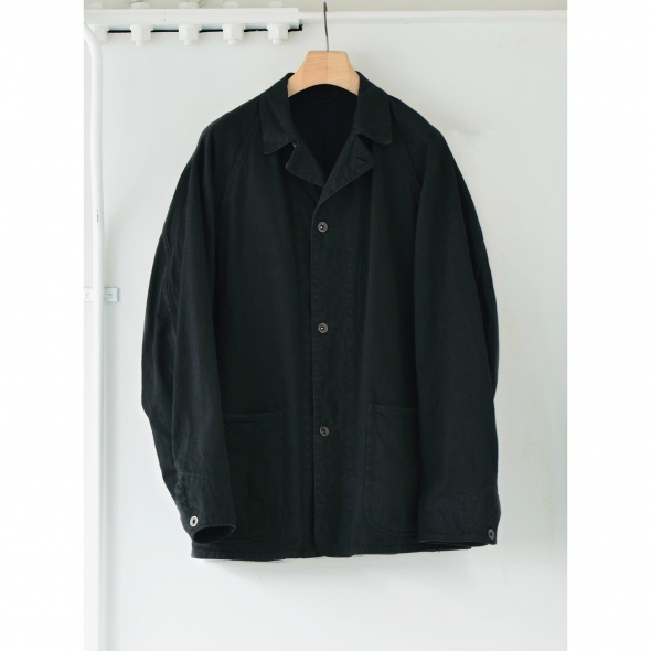 COMOLI / コモリ | デニム ワークジャケット - Black | 通販