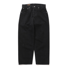 Scye / サイ | Selvedge Black Denim Baggy Jeans - 019/クロ