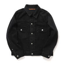 Scye / サイ | Selvedge Black Denim Denim Jacket Type2 - 19/クロ