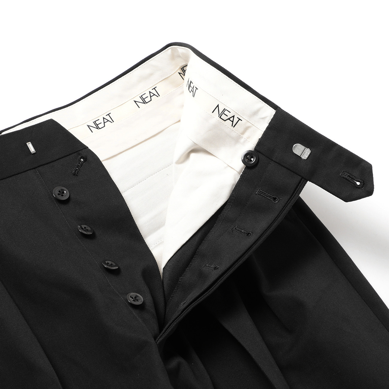 French Cotton Drill Wide ボタンフライ