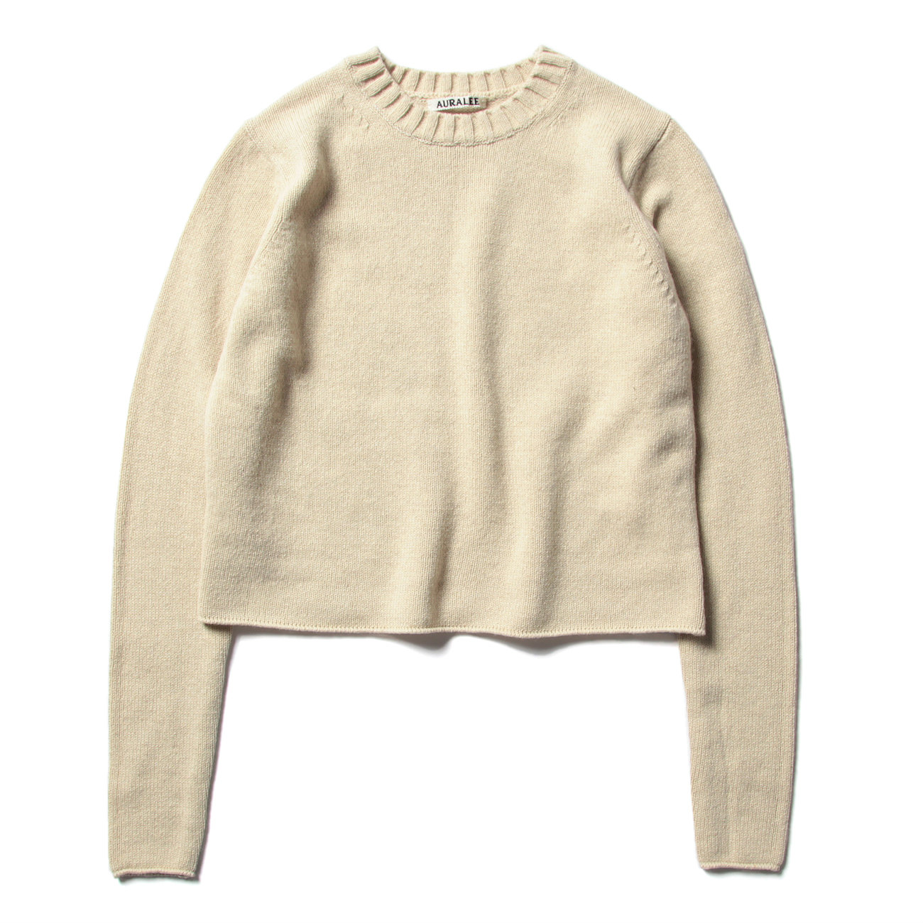 COTTON WOOL CASHMERE KNIT P/O (レディース) - Top Beige