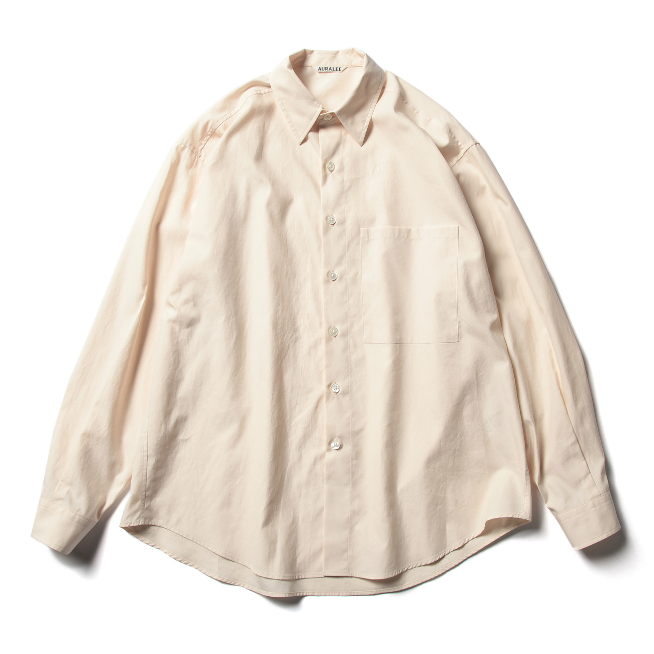 AURALEE / オーラリー | WASHED FINX TWILL BIG SHIRTS (メンズ) - Light Pink | 通販 -  正規取扱店 | COLLECT STORE / コレクトストア