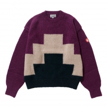 C.E / シーイー | ZIGGURAT KNIT GREY - Purple | 通販 - 正規取扱店 
