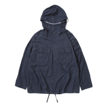 ENGINEERED GARMENTS / エンジニアドガーメンツ | Cagoule Shirt - Cotton Denim Flannel - Indigo