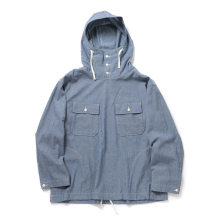 ENGINEERED GARMENTS / エンジニアドガーメンツ | Cagoule Shirt - 4.5oz Cotton Chambray - Lt.Blue