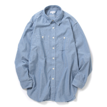 ENGINEERED GARMENTS / エンジニアドガーメンツ | Work Shirt - 4.5oz Cotton Chambray - Lt.Blue