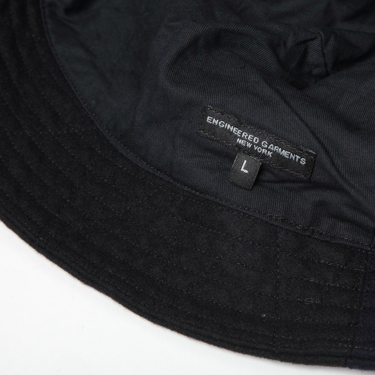 帽子 Engineered Garments baseball cap black ENGINEERED GARMENTS (エンジニアードガーメンツ) Logo Baseball