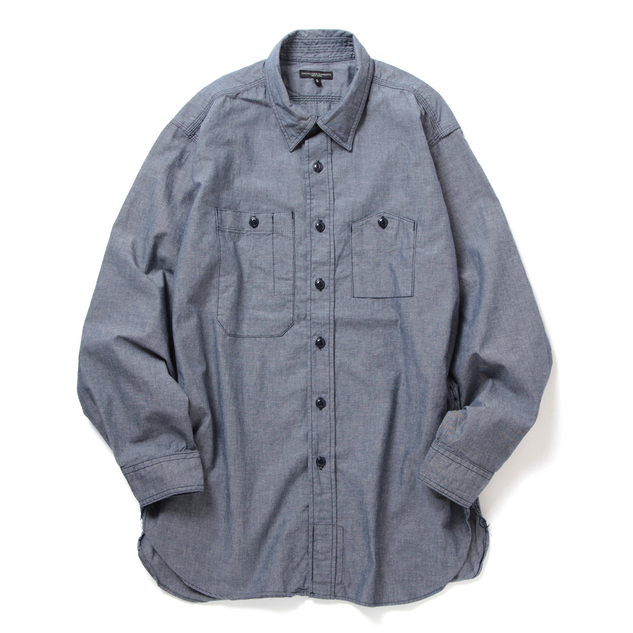 ENGINEERED GARMENTS / エンジニアドガーメンツ | Work Shirt - Cotton Chambray - Indigo |  通販 - 正規取扱店 | COLLECT STORE / コレクトストア