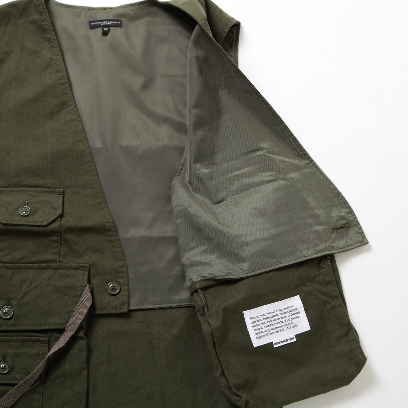 新品】24SS エンジニアードガーメンツ FOWL VEST M（Vol.3609