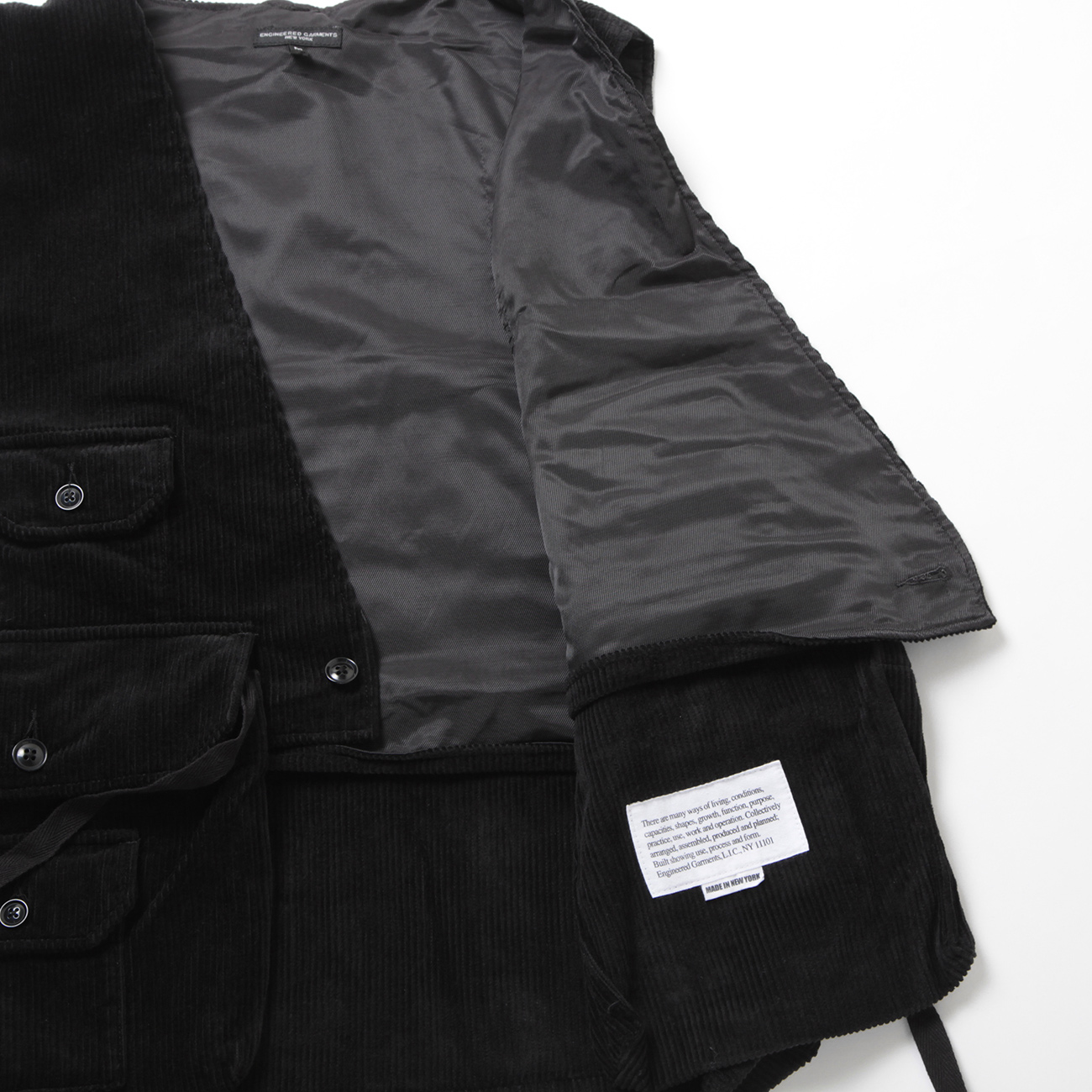 ●Engineered Garments ショルダーベスト 8Wコーデュロイ ENGINEERED GARMENTS / エンジニアドガーメンツ | Shoulder Vest - 8W