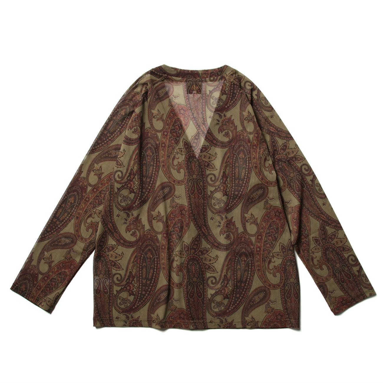 Needles / ニードルズ | V Neck Cardigan - Poly Mesh / Paisley Pt