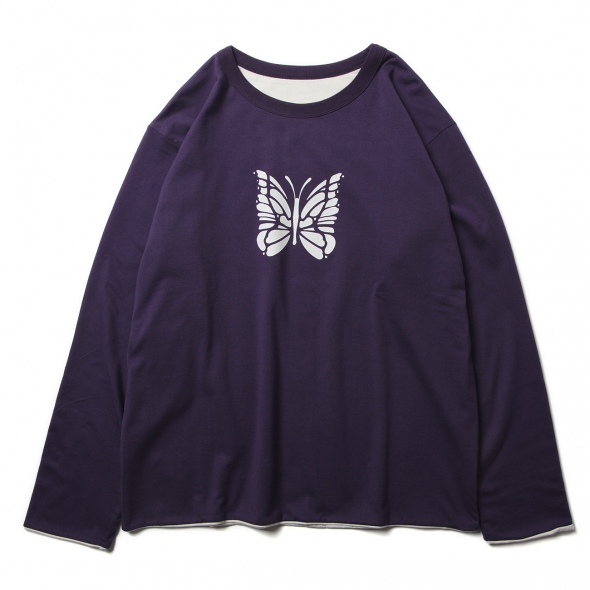 Needles / ニードルズ | L/S Reversible Tee - PE/R/PU Jersey