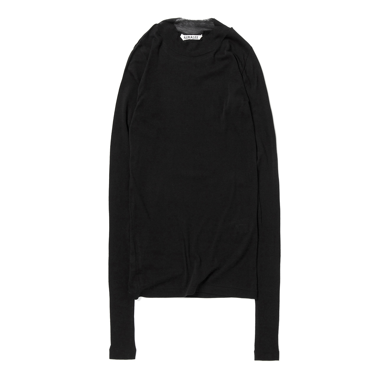 AURALEE オーラリー SHEER RIB LONGSLEEVE TEE Auralee W High Gauge Sheer Rib L/S Tee Light Lime | Cultizm