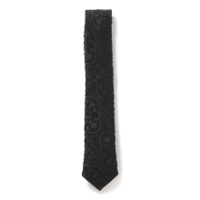 ENGINEERED GARMENTS / エンジニアドガーメンツ | Neck Tie - Crest Flocked Jacquard - Black