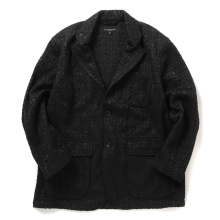 ENGINEERED GARMENTS / エンジニアドガーメンツ | Loiter Jacket - Crest Flocked Jacquard - Black