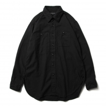 ENGINEERED GARMENTS / エンジニアドガーメンツ | Work Shirt - Solid Cotton Flannel - Black