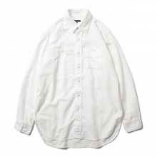 ENGINEERED GARMENTS / エンジニアドガーメンツ | Work Shirt - Solid Cotton Flannel - White