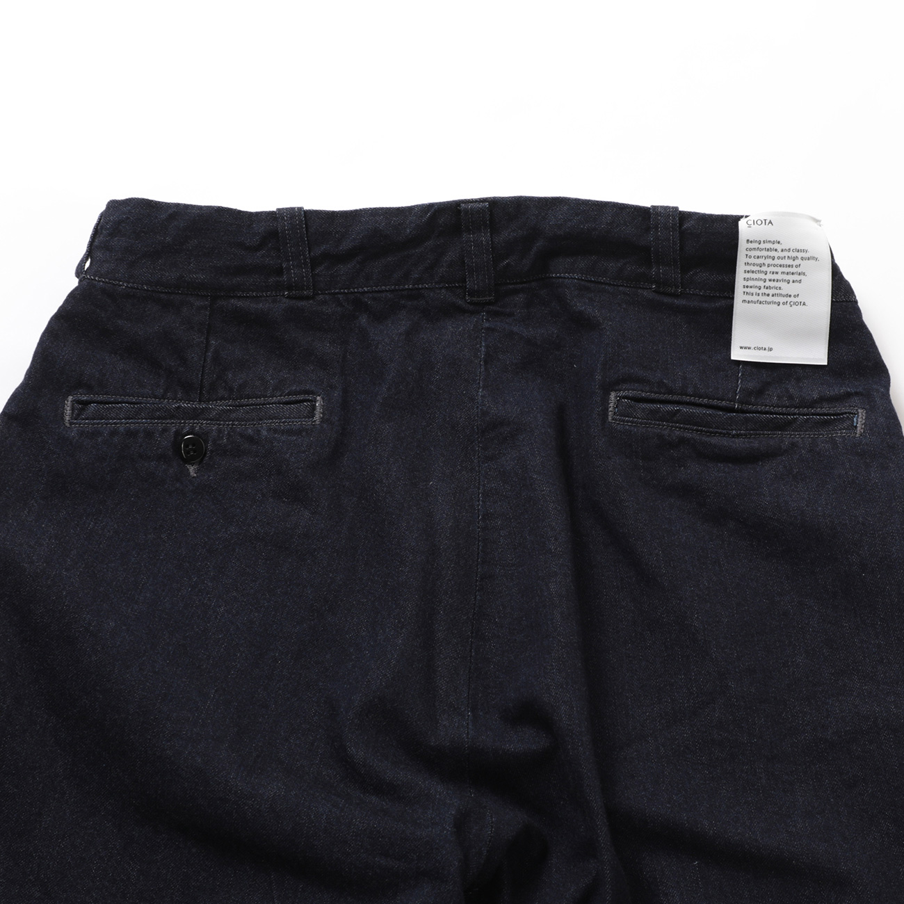 CIOTA / シオタ | Denim Slacks - Dark Navy (One Wash) | 通販 - 正規