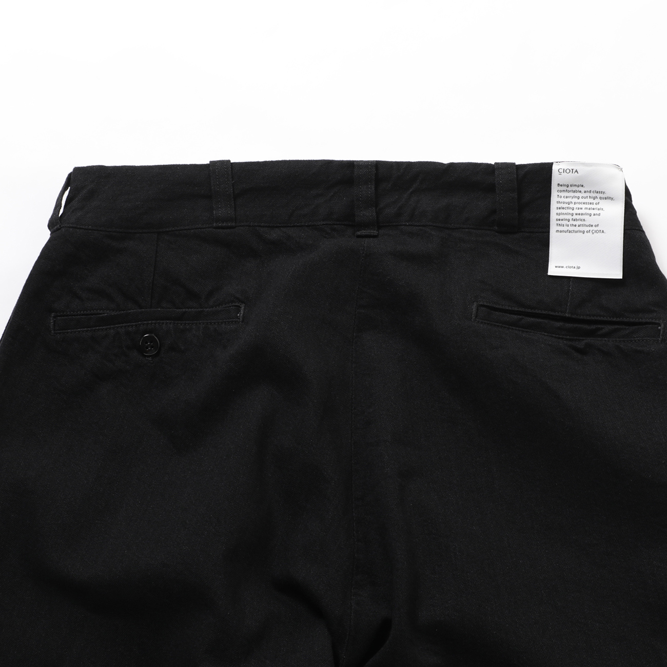 CIOTA / シオタ | Denim Slacks - Black (One Wash) | 通販 - 正規取扱