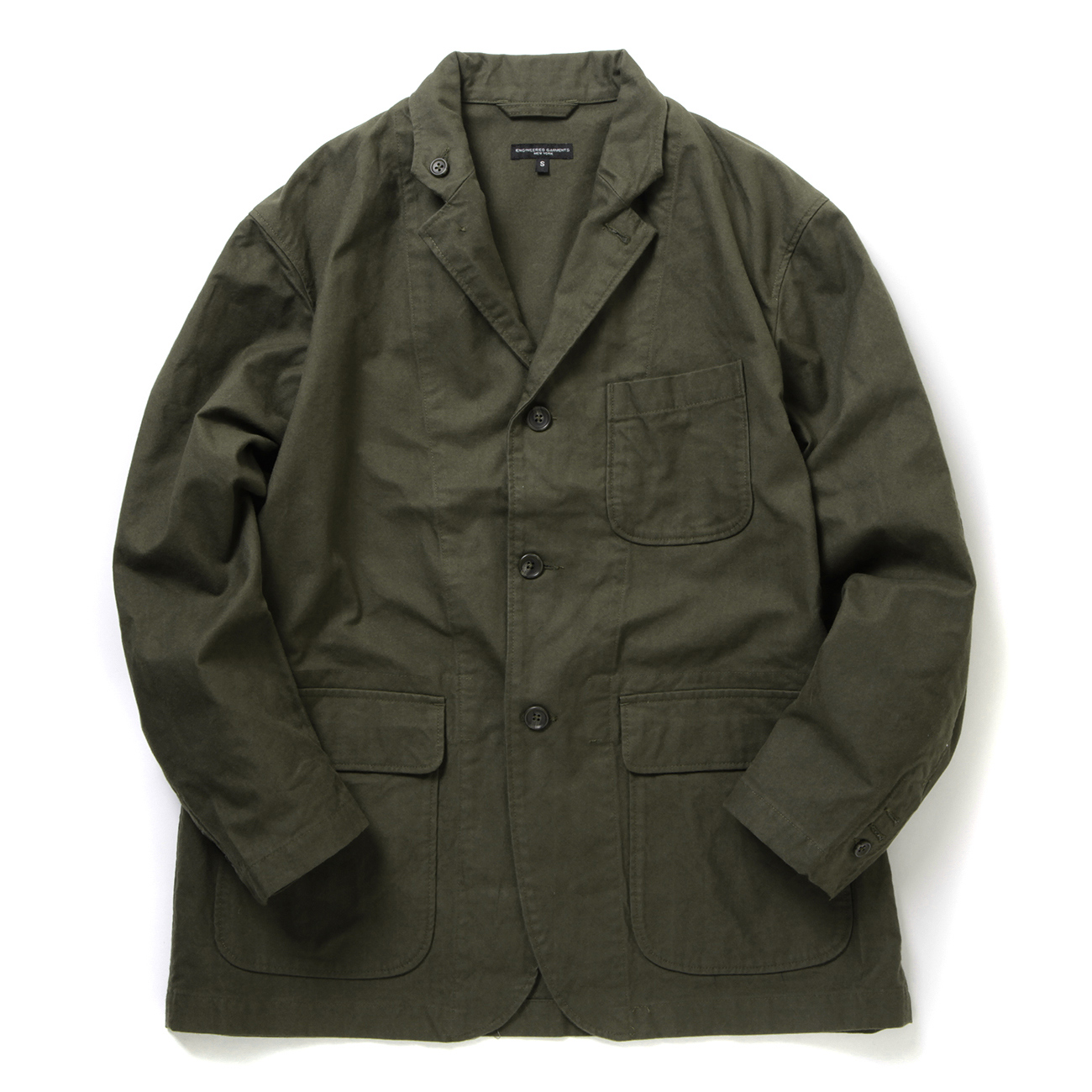 ENGINEERED GARMENTS / エンジニアドガーメンツ | Loiter Jacket - Cotton Brushed HB -  Olive | 通販 - 正規取扱店 | COLLECT STORE / コレクトストア