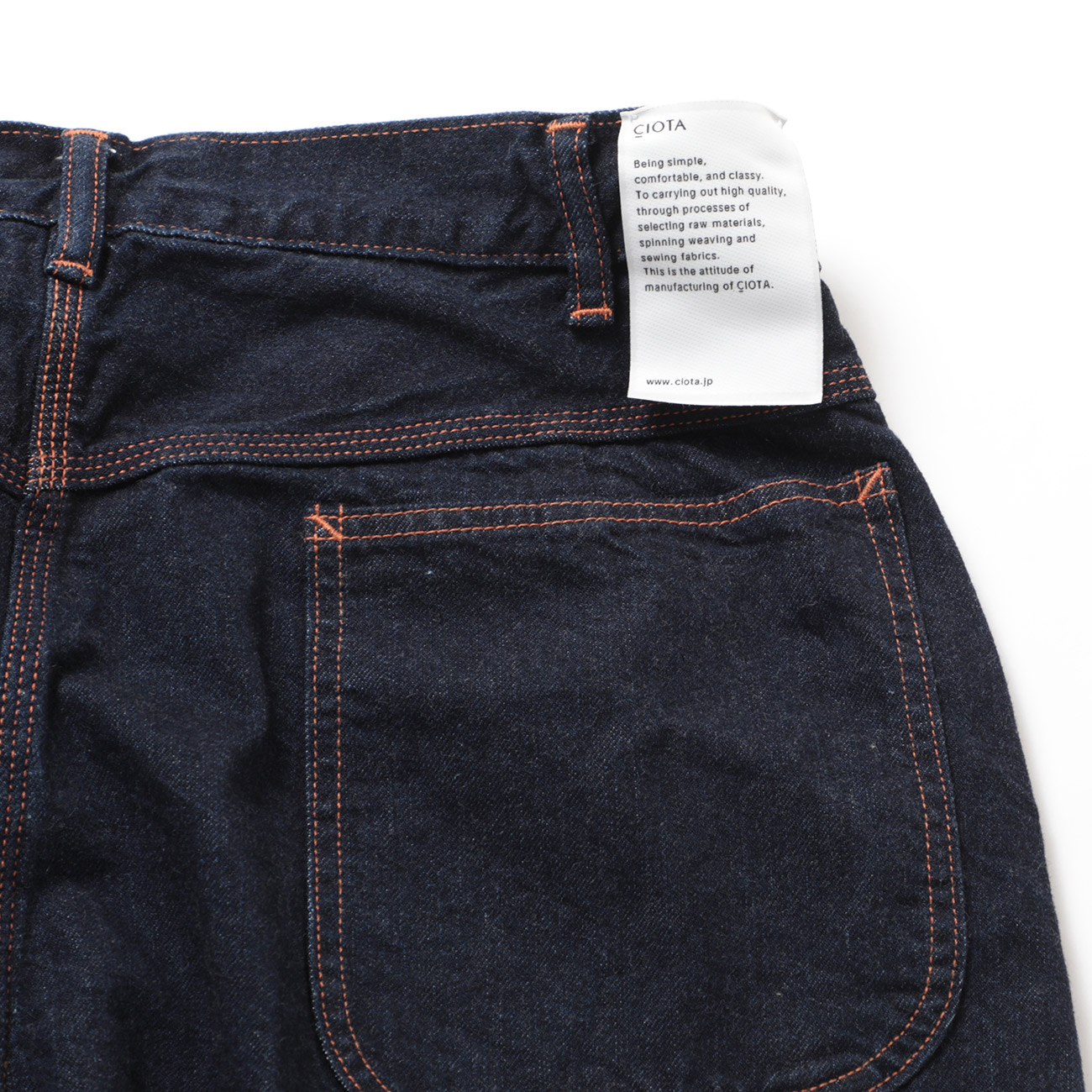 CIOTA / シオタ | Denim Painter Pants - Dark Navy (One Wash) | 通販
