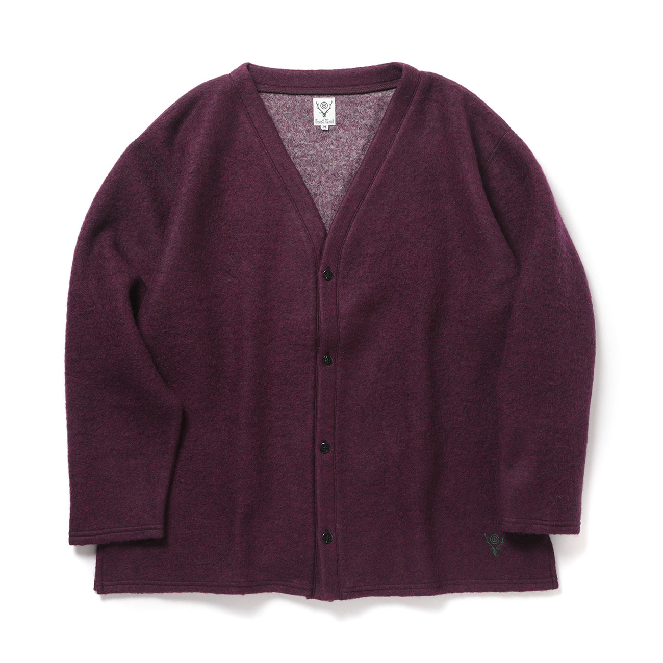 トップス SOUTH2 WEST8 V-Neck Cardigan South2West8〉 S.S. V Neck Cardigan - Knit Mesh Tie Dye Color