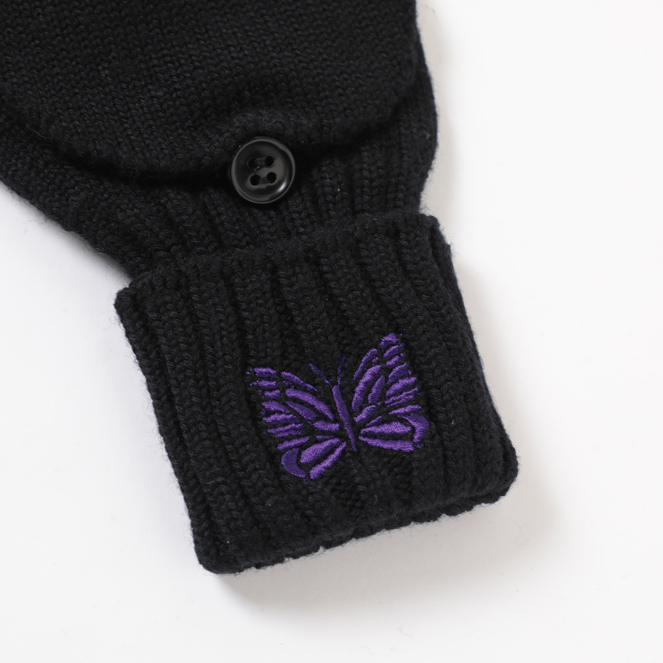 Needles / ニードルズ | Convertible Glove - Merino Wool - Black 