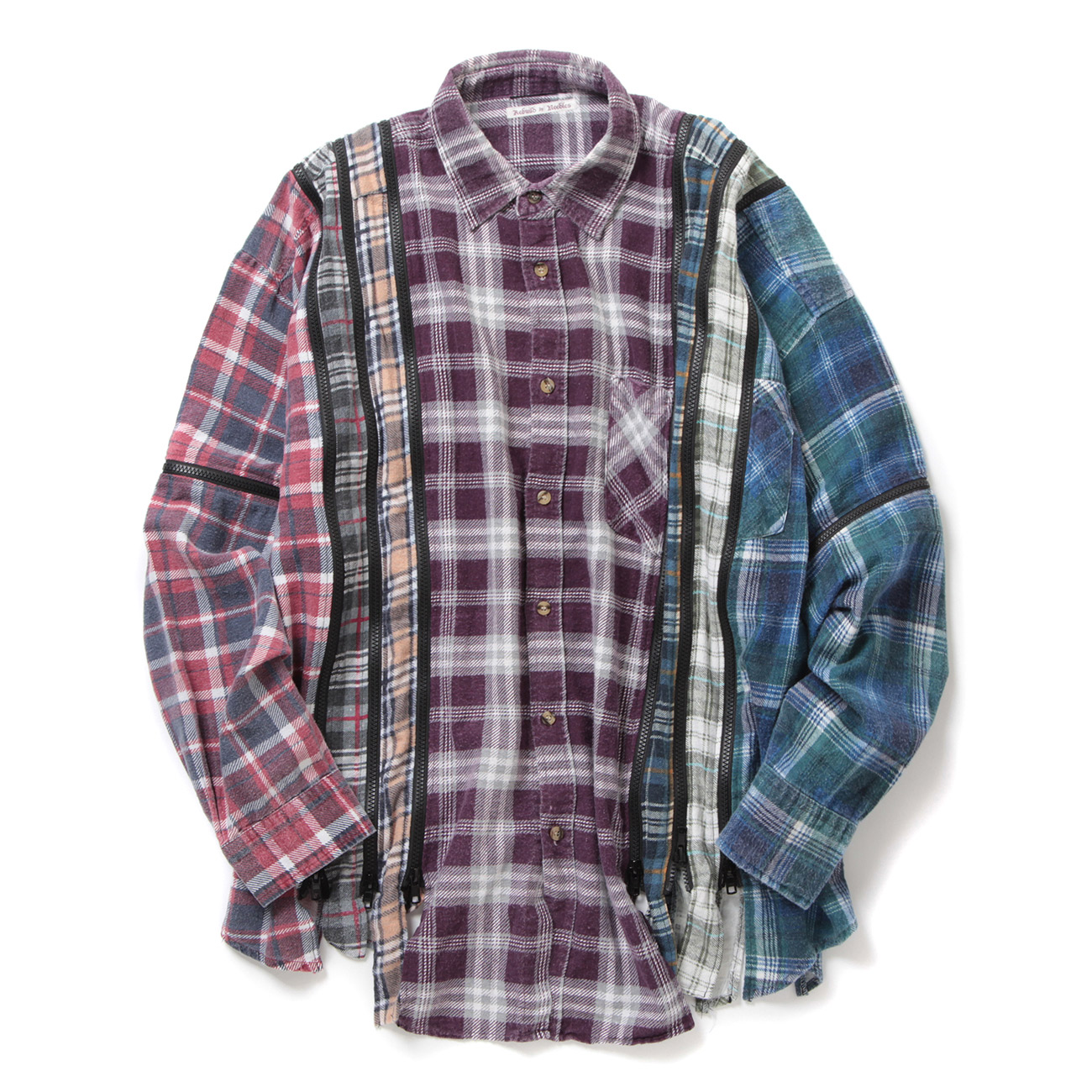 Needles / ニードルズ | Rebuild by Needles - Flannel Shirt ->7 Cuts
