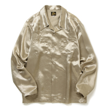 Needles / ニードルズ | L/S Cowboy One-Up Shirt - Acetate Sateen - Taupe