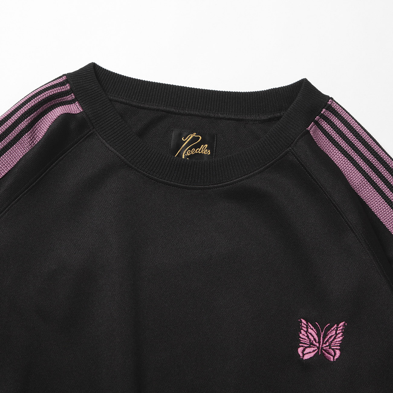 【Needles】ニードル7カットTシャツ ブラック ※送関込 Needles / ニードルズ | Rebuild by Needles - 7 Cuts Wide Tee