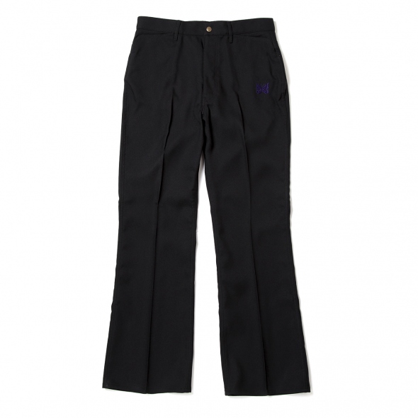 Needles / ニードルズ | Boot-Cut Jean - Poly Twill - Black | 通販