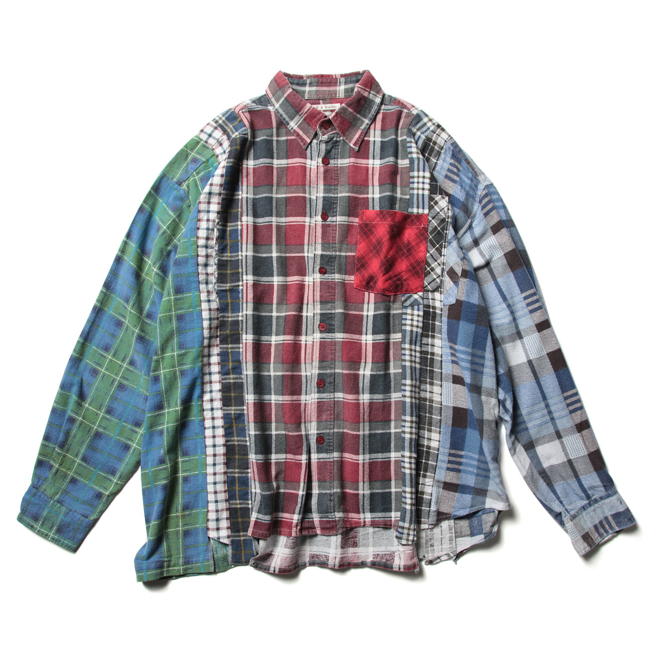 Needles / ニードルズ | Rebuild by Needles - Flannel Shirt ->7 Cuts