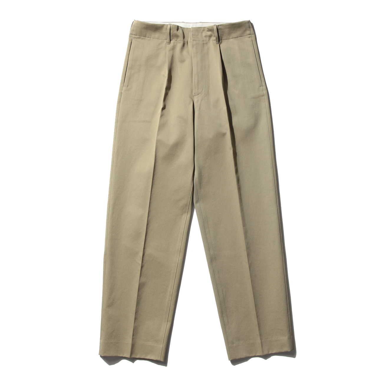 AURALEE / オーラリー | WASHED FINX CHINO TAPERED PANTS (メンズ) - Light Khaki | 通販  - 正規取扱店 | COLLECT STORE / コレクトストア