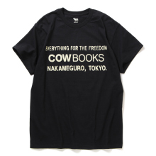 COW BOOKS / カウブックス | Book Vender T-shirt - Black × Ivory