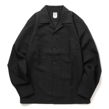 South2 West8 / サウスツーウエストエイト | One-Up Shirt - Poly Twill - Black