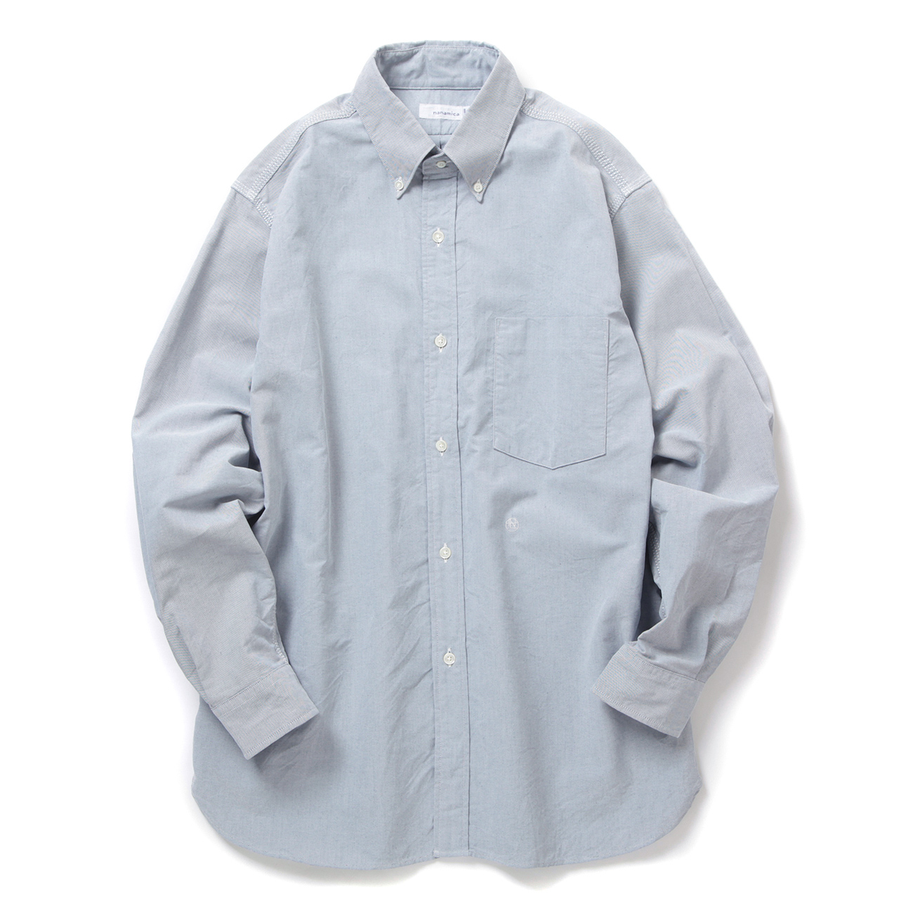 Button Down Wind Shirt - Grayish Navy