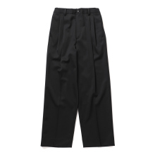 ssstein / シュタイン | TWO TUCK EASY TROUSERS - Black