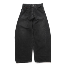 ssstein / シュタイン | DEFORMATION WIDE DENIM JEANS - Black