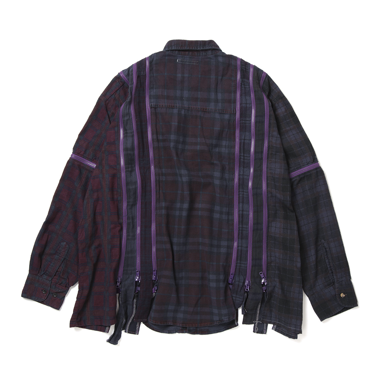 Rebuild by Needles 7カットジップシャツ 長袖シャツ Needles / ニードルズ | Rebuild by Needles - Flannel Shirt ->7 Cuts