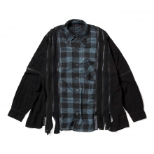Rebuild by Needles - 7 Cuts Zipped Shirt / Wide - Fサイズ_2