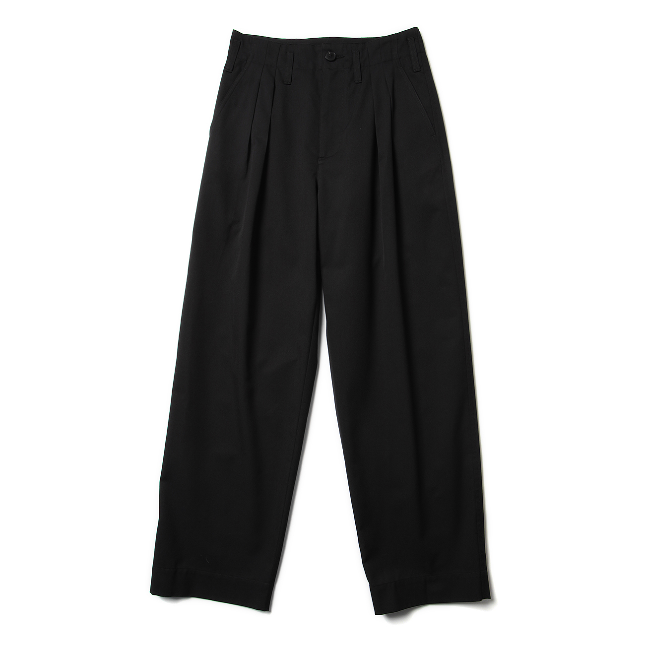 AURALEE / オーラリー | SUPER FINE WOOL COTTON TWILL SLACKS - Black