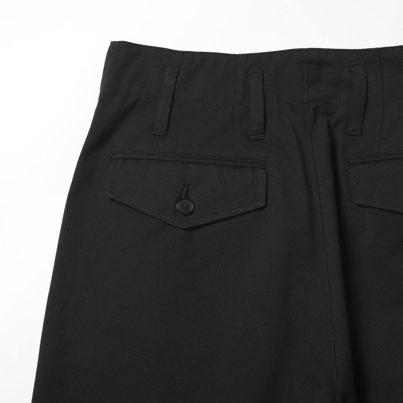 AURALEE(オーラリー) サイズ:4 22AW SUPER FINE WOOL COTTON TWILL SLACKS スーパー すばらしい ファイン  ウール コットン混 ツイル ジップフライ スラックスパンツ ブラック A22AS02CW【中古】【程度A】【カラーブラック】【オンライン限定商品】