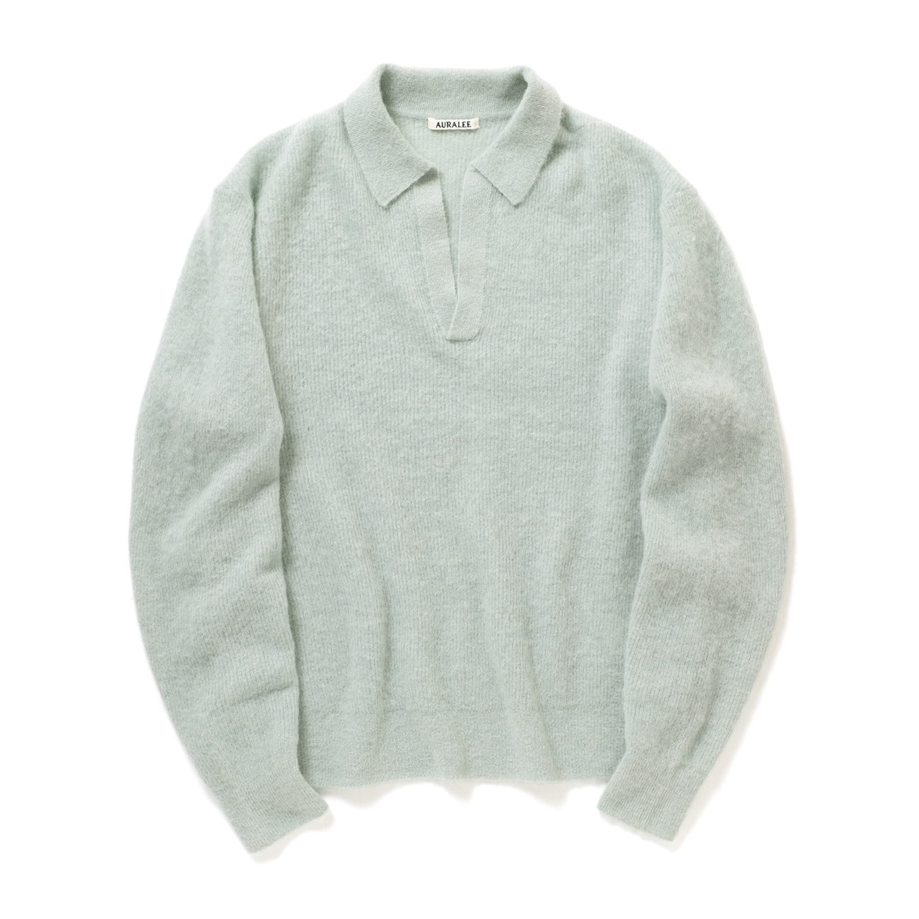 BABY SURI ALPACA SHEER KNIT SKIPPER POLO