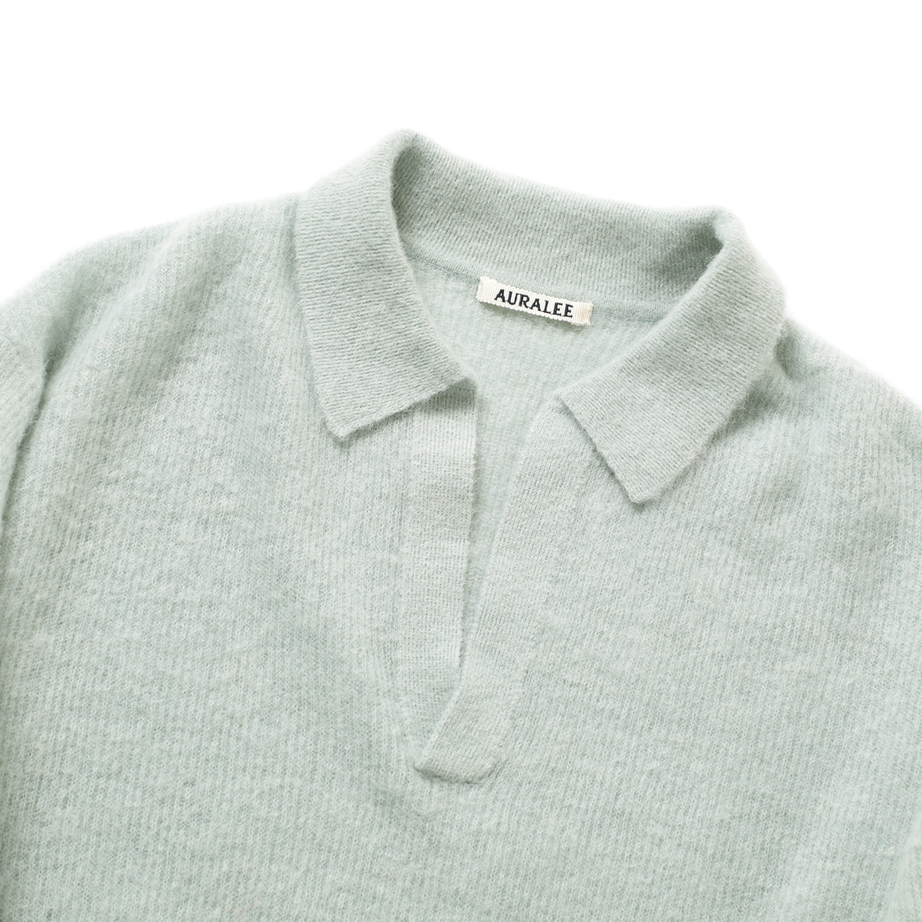 AIRY SILK WOOL KNIT P/O (メンズ) 首元